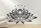 Lotus Wall Vinyl Decal, Yoga Lotus Decal, Lotus Flower Sticker, Perfect for Bedrooms, Living Rooms - n005 product 3
